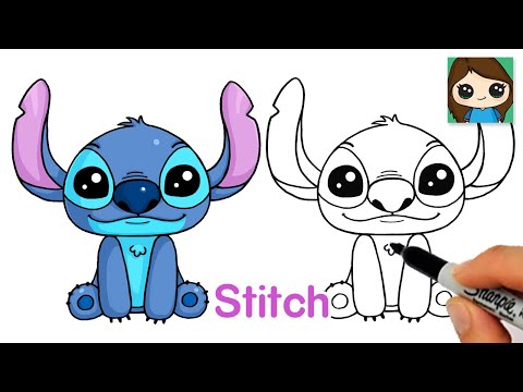 How to Draw Stitch from Lilo and Stitch (New)
