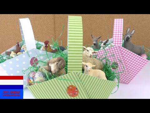 SCHLEICH zelf paasmandje maken met boerderijdieren | handleiding voor kinderen | Nederlands