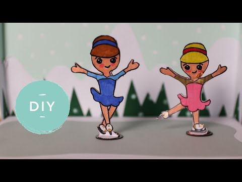 Schaatser knutselen die je écht kunt laten schaatsen