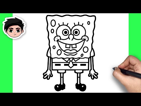 How To Draw SpongeBob - Easy Step By Step Tutorial