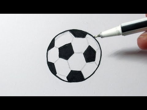Zo teken je een voetbal! (Met uitleg)
