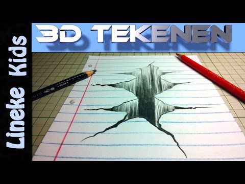 Gat 3D tekenen in stappen voor beginners